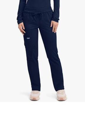 Cherokee Modern Classic Small Tall Straight Leg Pants - Navy.